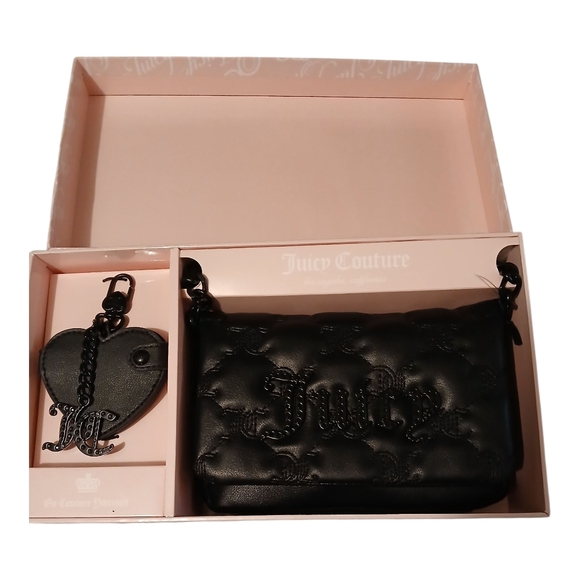 Juicy Couture Handbags - Juicy Couture Black Quilted Crossbody Bag